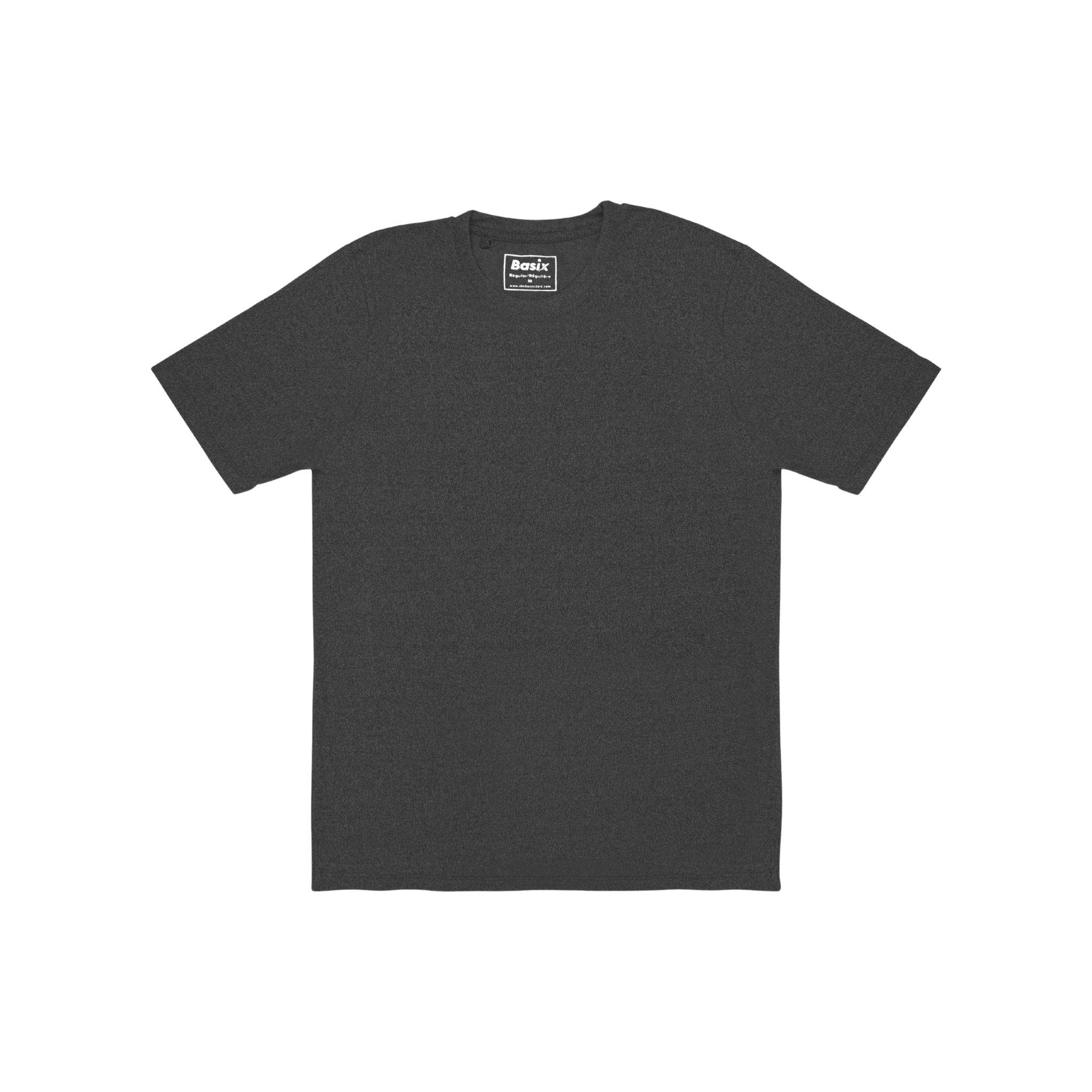 Basix Mens Melange Classic Tee Shirt – thebasixstore