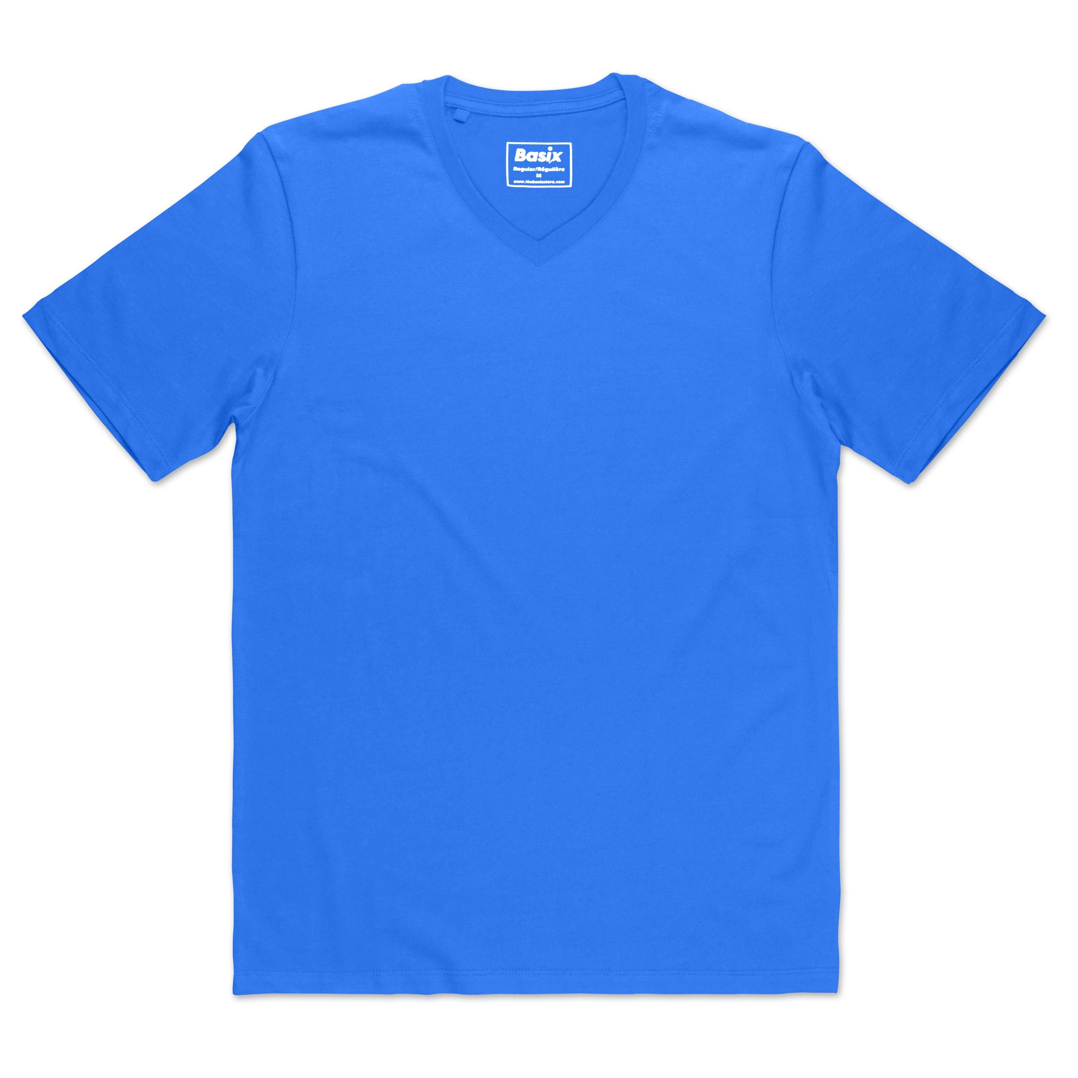 Basix Mens VNeck Tee Shirt thebasixstore